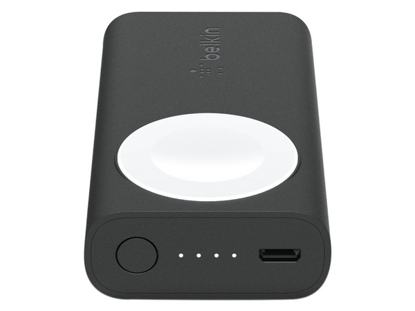 Batería portátil recargable Belkin BOOST CHARGE Power Bank de 2,200 mAh, diseñada para Apple Watch, Color Negro.
