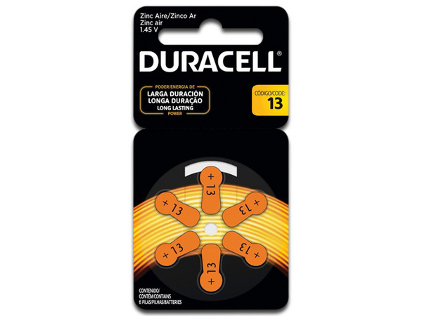 Paquete de 6 Baterías Duracell CB13.