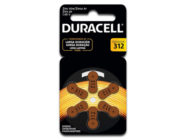 Paquete de 6 Baterías Duracell CB312.