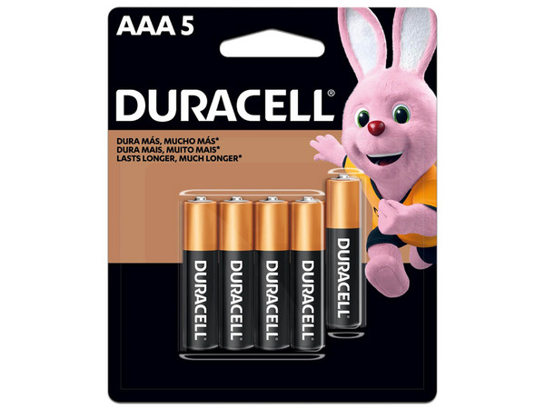 Paquete de 4 baterías alcalinas Duracell + 1 Pila