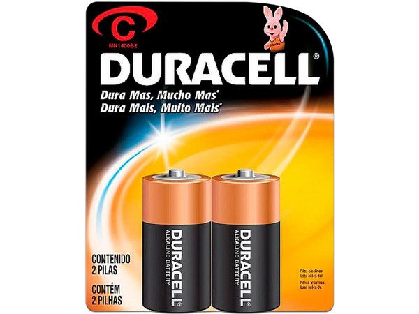 Pilas Duracell tipo C (2 piezas)
