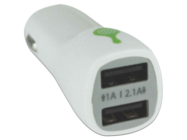 Cargador para automovil Easy Line EL-994084, USB. Color Blanco.