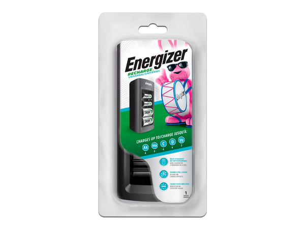 Cargador de Baterías Energizer CHFC3, Compatibilidad Universal, Color Negro.