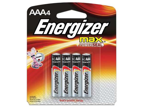 Paquete de 4 Baterías Energizer Max AAA de 1.2V.