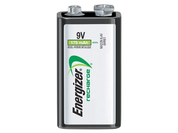 Pila recargable Energizer 9V, 1 pieza.