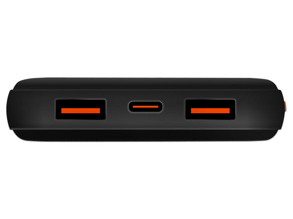 Power Bank Getttech GBN-E10FC-01, Batería Portátil Recargable de 10,000 mAh, USB Tipo A y Tipo C. Color Negro.