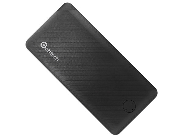 Batería Portátil Getttech GBN-E20FC-01, Carga Rápida, 20000 mAh, 2 x USB Tipo C, USB Tipo A. Color Negro.