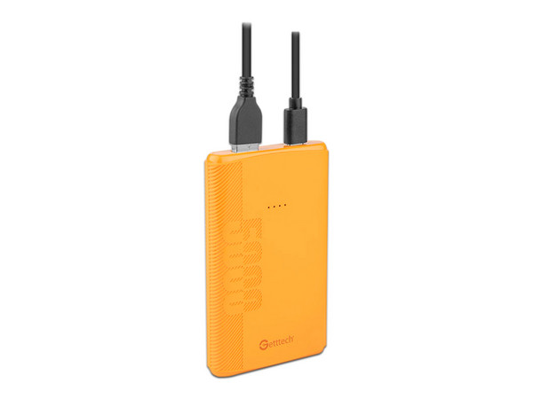 Powerbank Getttech de 5000mah con indicador Led USB