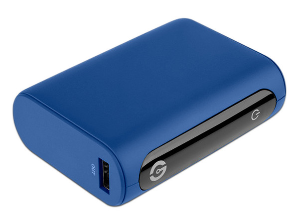 Batería Portátil Getttech GBN-M10CL-01 de 10.000mAh, 1 Puerto USB, Indicador Digital, Color Azul.
