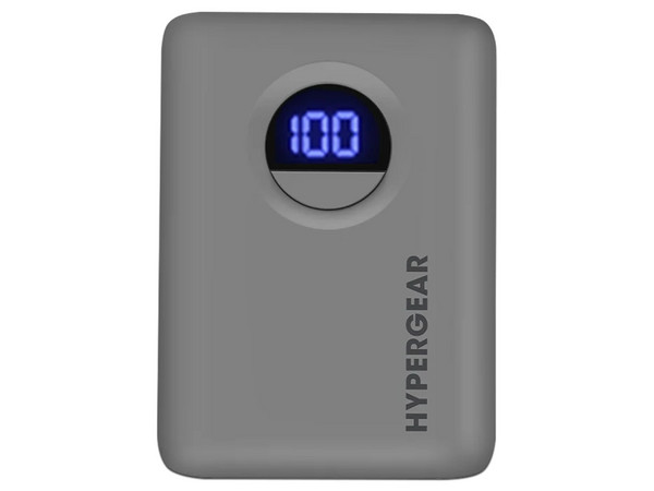Batería Portátil HyperGear 15842, 10000 mAh. Color Gris.