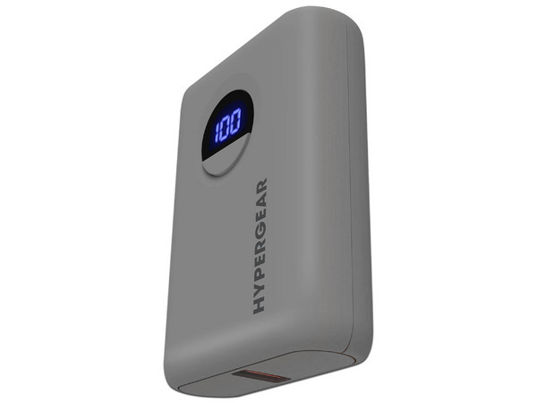 Batería Portátil HyperGear 15842, 10000 mAh. Color Gris.
