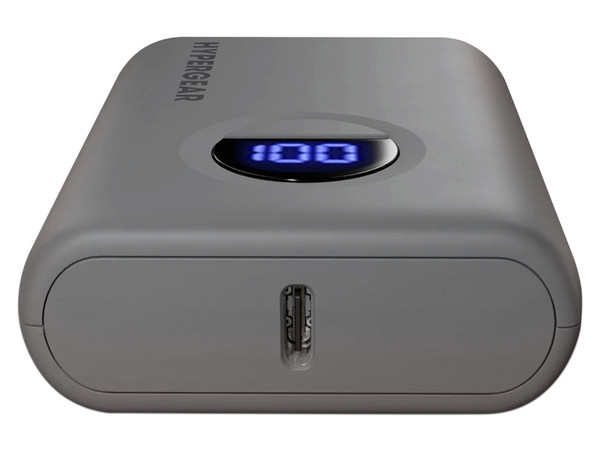 Batería Portátil HyperGear 15842, 10000 mAh. Color Gris.
