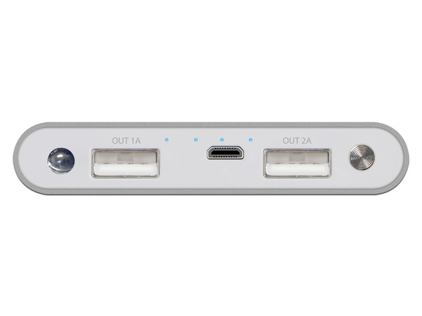 Batería Portátil recargable Klip Xtreme KBH-175SV Powerbank de 8,000 mAh.