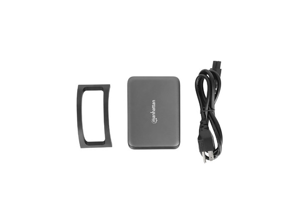 Estación de carga Manhattan con 4 puertos USB-C, 240W, Color Gris.