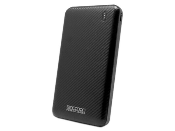Batería Portátil Recargable Necnon NPW-10FC Power Bank de 10,000 mAh, Color Negro.