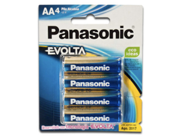 Batería Panasonic alcalina EVOLTA AA.