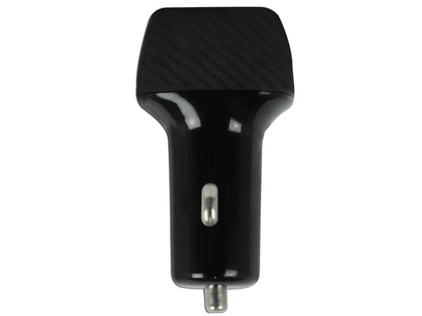 Cargador para Auto Perfect Choice con 1 Puerto USB-C y 1 Puerto USB-A.