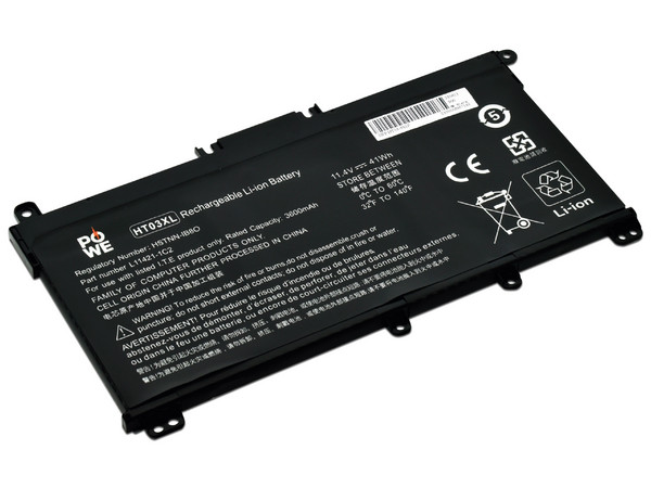 Batería para Laptop POWE BTRY12184, Compatible con HP HT03XL, 3590mAh. Color Negro.
