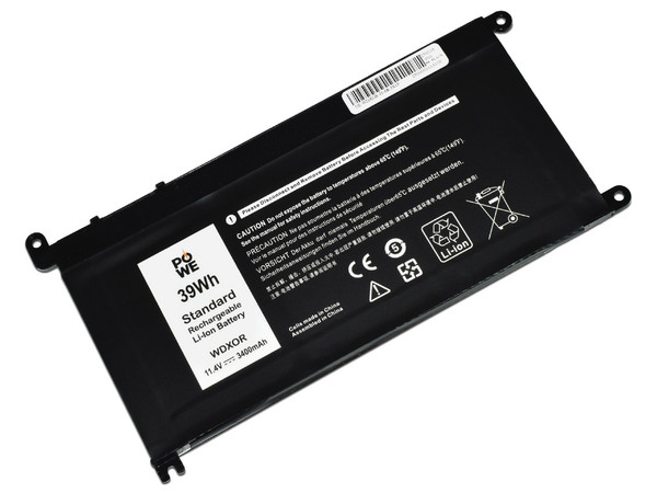Batería Para Laptop POWE BTRY12192, Compatible con WDX0R, 3400mAh. Color Negro.
