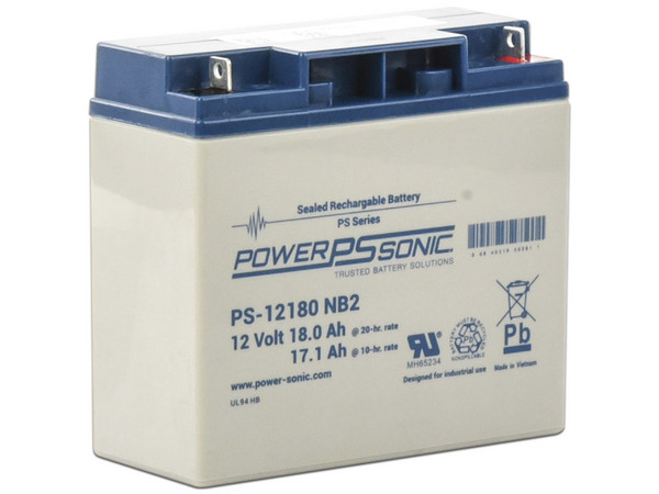 Batería de Respaldo UL de 12V, 18AH, Ideal para Sistemas de Detección de Incendio.
