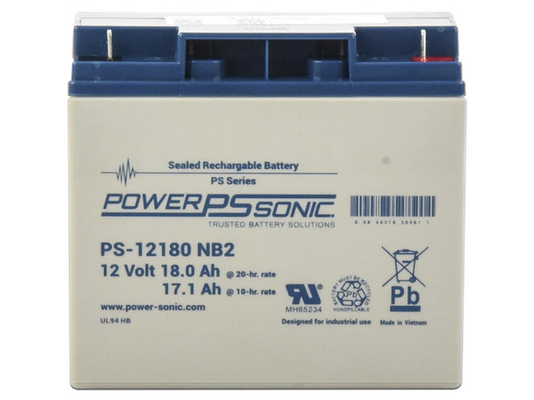Batería de Respaldo UL de 12V, 18AH, Ideal para Sistemas de Detección de Incendio.