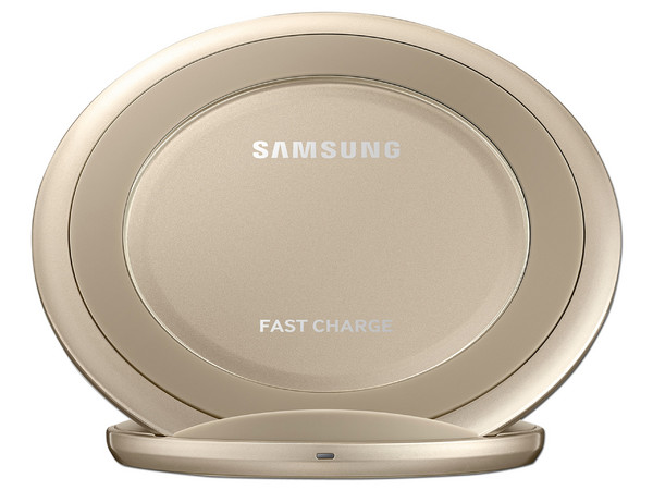 Cargador Inalámbrico Univeral Samsung con tecnología Qi, Color Oro.