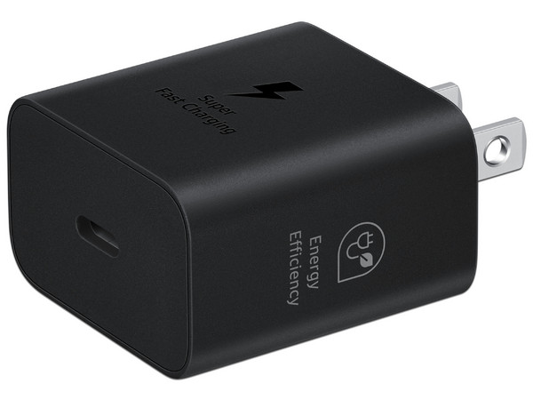 Cargador de Pared Samsung EP-T2510NBEGMX de 25W, 5A, 9V, USB-C. Color Negro.