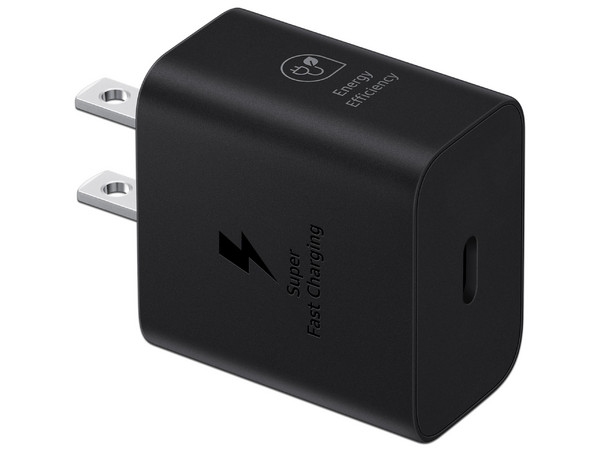 Cargador de Pared Samsung EP-T2510NBEGMX de 25W, 5A, 9V, USB-C. Color Negro.