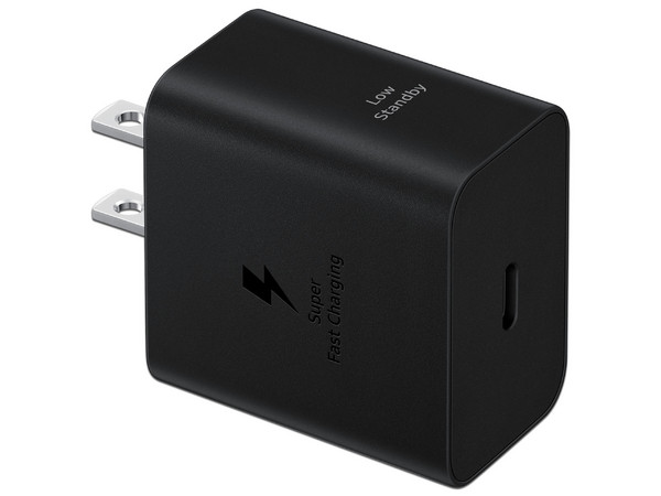 Adaptador de Corriente, Samsung, 45W, Carga Rápida, Con Cable.