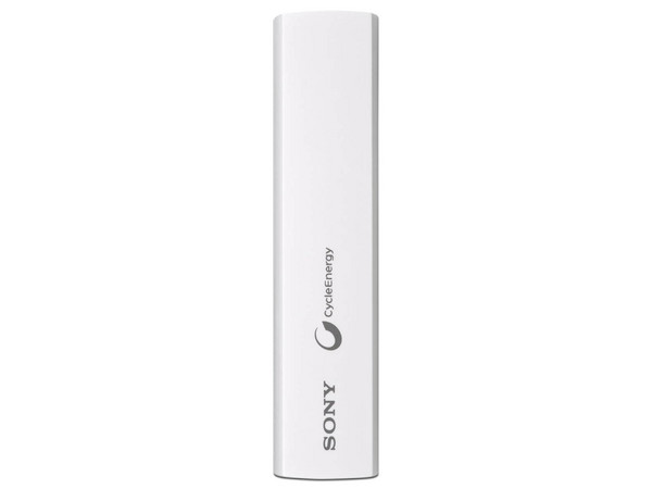 Batería portátil recargable Sony CP-ELS/Lde 2,000 mAh. Color Blanco.