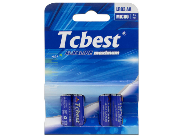 Pilas TCBEST AA Ultra Alcalinas 881580. Paquete con 4 Piezas.
