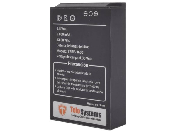 Batería de Li-Ion Telo Systems TSRB-3600 de 3600mAh, Para Radios TE580PLUS.
