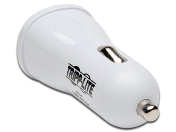 Cargador para auto Tripp Lite portátil, USB. Color Blanco.
