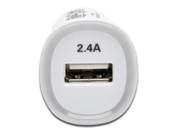 Cargador para auto Tripp Lite portátil, USB. Color Blanco.
