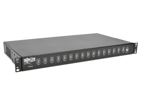 Estación de carga TRIPPLITE de 16 puertos USB, 5V. Color negro.