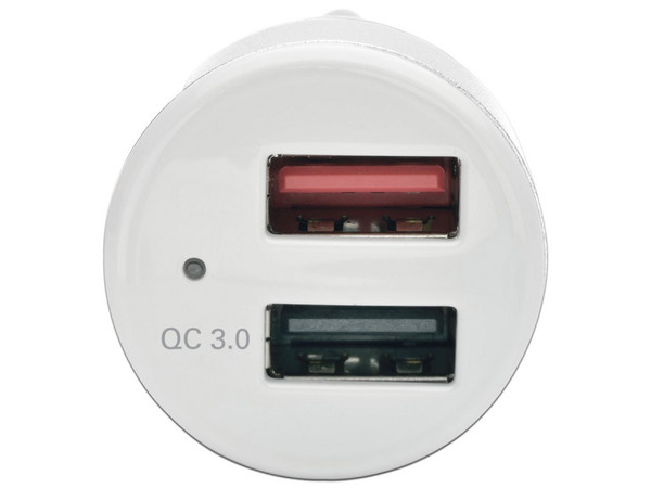 Cargador para Auto TRIPP LITE con 2 puertos USB, Color negro.