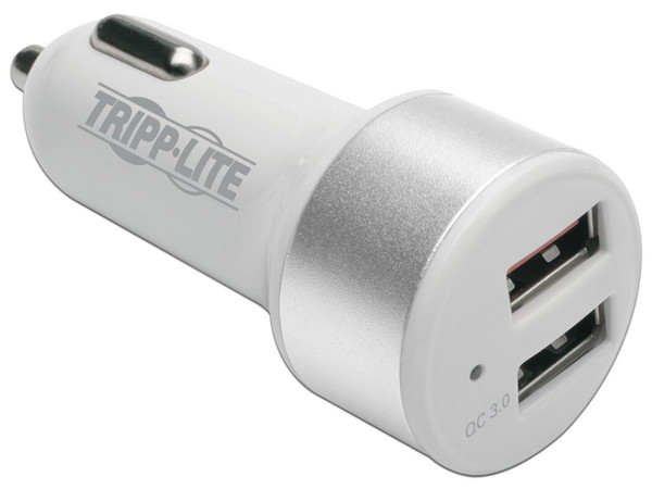 Cargador para Auto TRIPP LITE con 2 puertos USB, Color negro.