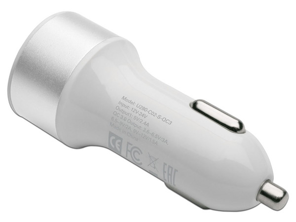 Cargador para Auto TRIPP LITE con 2 puertos USB, Color negro.