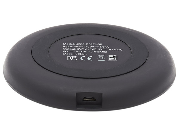 Cargador Inalámbrico TrippLite, 10W, 5VCC, Color Negro.