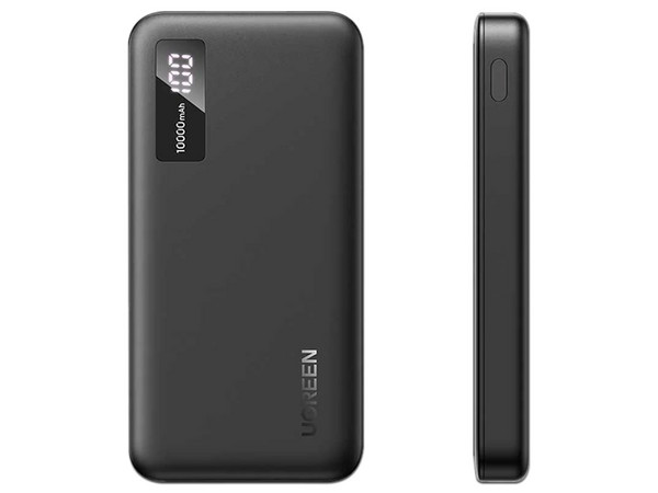 Batería Portátil Recargable Ugreen Nexode, Power Bank de 10,000 mAh, 1 puertos USB-A QC 3.0 y 1 puerto USB-C PD 3.0. Color Negro.