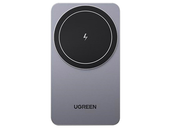 Cargador Inalámbrico UGREEN 45056 2 en 1, 20W, Tecnología Qi2 15W Certificada,  Carga Simultánea. Ángulo Ajustable. Color Gris.