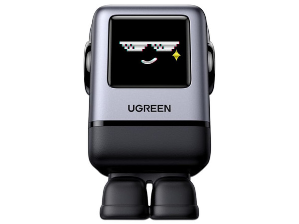 Cargado de Pared UGREEN 45514B RobotGaN de 100W, 3 Puertos USB Tipo C, 1 Puerto USB Tipo A, Zapato Magnético Extraíble. Color Gris.