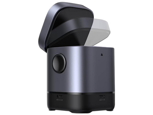 Cargador Inalámbrico UGREEN 45775, hasta 15W para iPhone, Compatible con AirPods, Pantalla Inteligente con Expresiones. Color Negro.