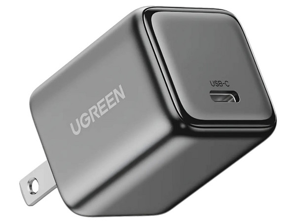 Cargador de Pared Mini UGREEN 55527 de 20W, 1 Puerto USB Tipo C. Color Gris.