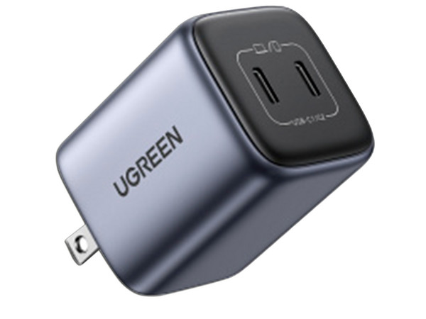 Cargador Universal UGREEN de 45W, 2 puertos USB-C, PD 3.0, QC 4.0