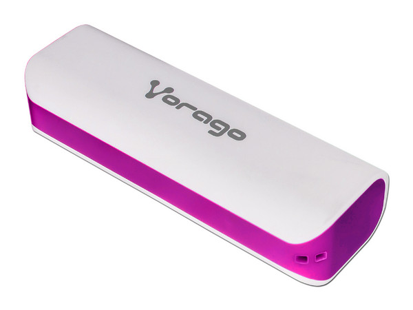 Batería Portátil recargable Vorago POWER BANK 107 de 2600 mAh.