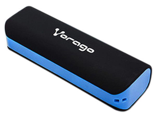 Batería Portátil recargable Vorago POWER BANK 109 de 2200 mAh. Color Azul.
