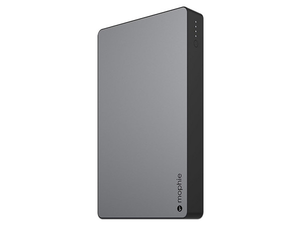 Batería Portátil recargable Mophie Powerstation XXL de 20,000 mAh, con tres puertos USB 2.0 para Smartphones y Tablets. Color gris.