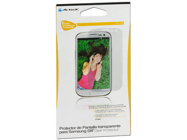 Protector de pantalla Acteck Clear Protector PT-600 para Samsung SIII.