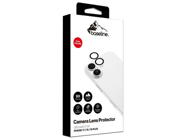 Mica Vidrio para Cámaras Baselina BIP17SCLE140, Para iPhone 17, 16 y 16 Plus.